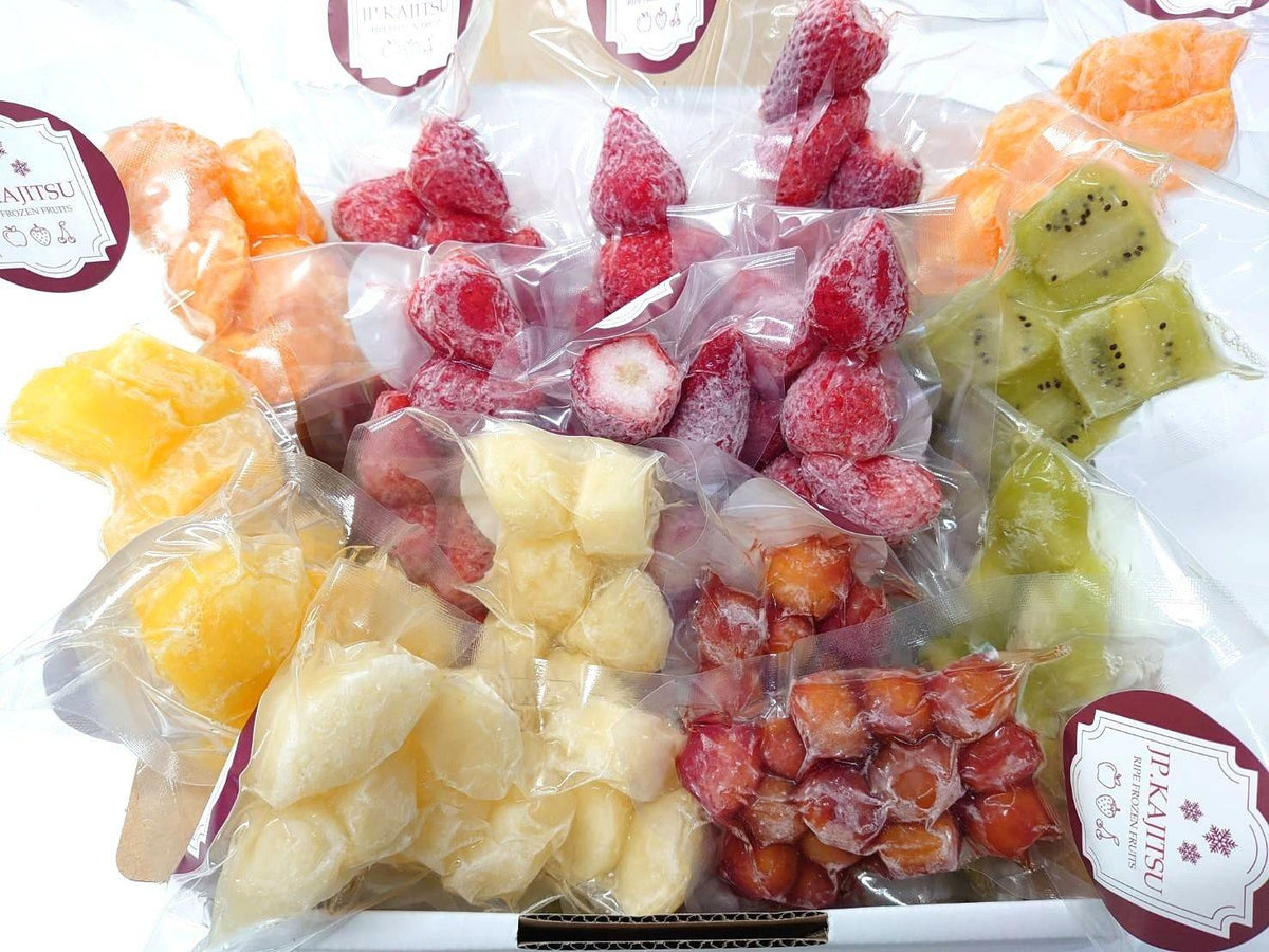 国産完熟冷凍フルーツ8種 16パック 合計1.6kg！ — もったいない